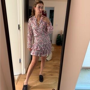 Isabel Marant Pink Floral Midi Skirt & Top Set